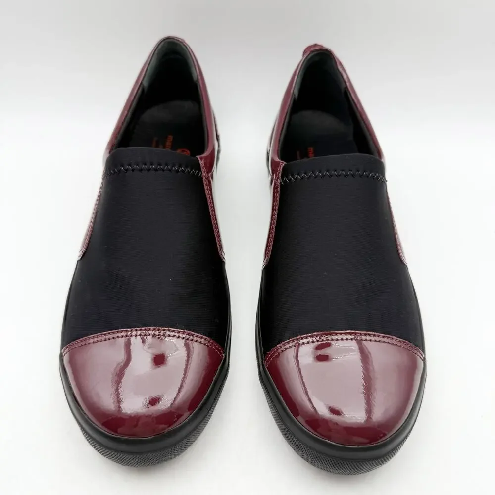 Marc Joseph Womens Jay Street Walking Shoes US 8.5 M Burgundy Patent Leather EUC